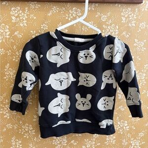 Turtledove London Black Animal Print Sweatshirt